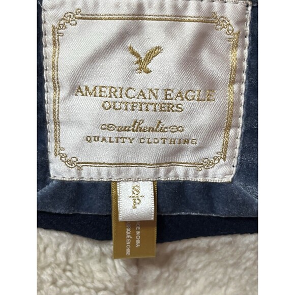 American Eagle Outfitters Blue Pea Coat - Picture 5 of 7